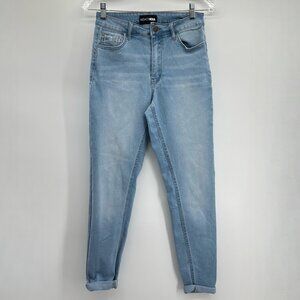 Fashion Nova Light Wash Stretch Skinny Fit Tapered Leg Jeans Size 7